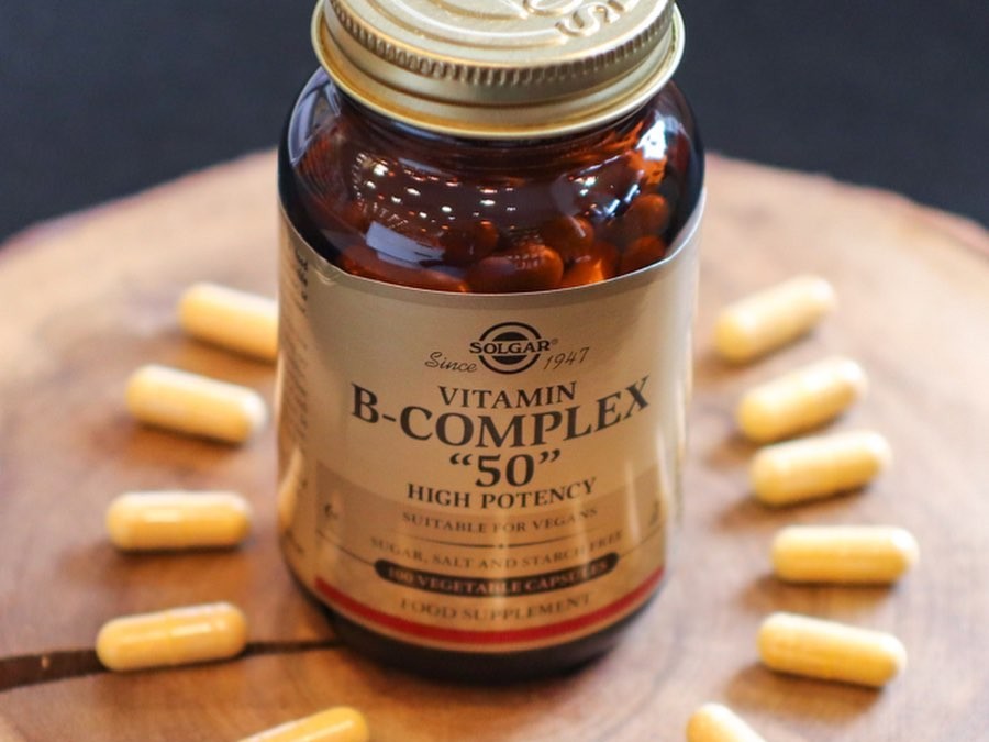 B vitamin kosttilskud med 50mg per kapsel.
